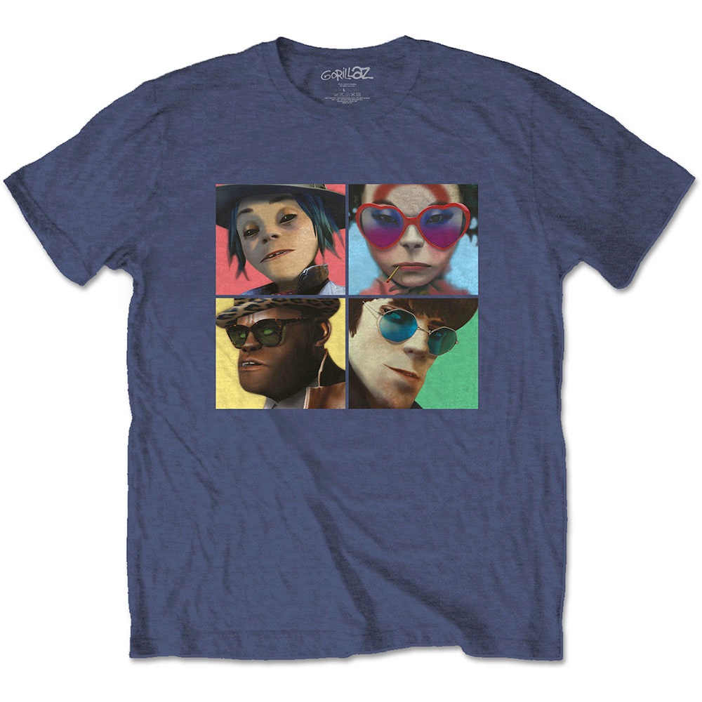 Gorillaz - Humanz Heren Tshirt - Blauw